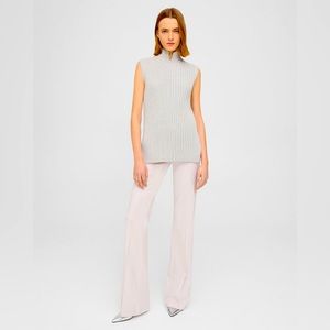 Theory Cashmere Cotton Sleeveless Tunic layering Sweater